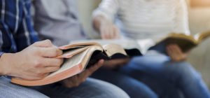 Students with Bible
